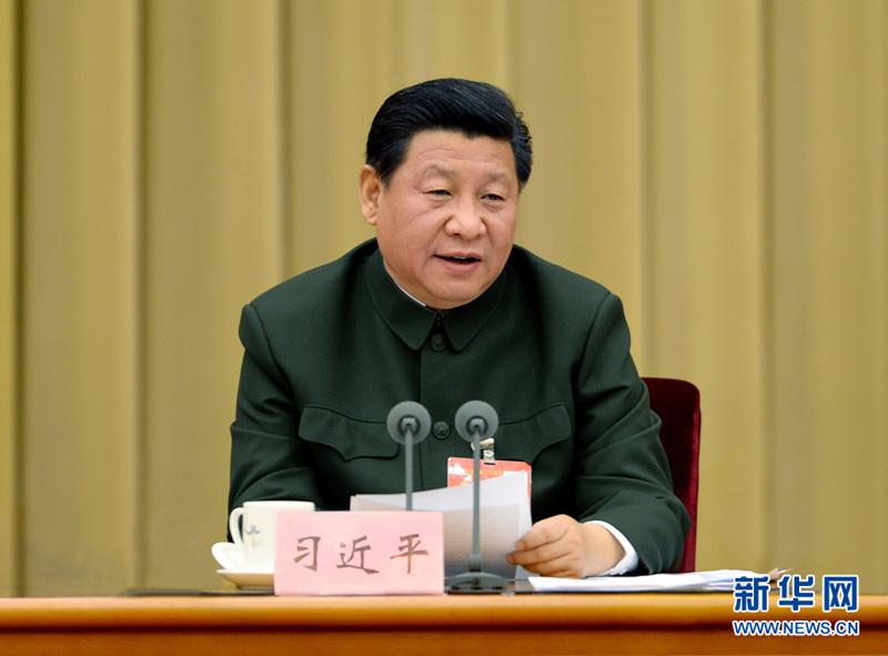 2014年12月3日至4日，全軍裝備工作會(huì)議在北京召開(kāi)。習(xí)近平在會(huì)上發(fā)表重要講話。 李剛攝
