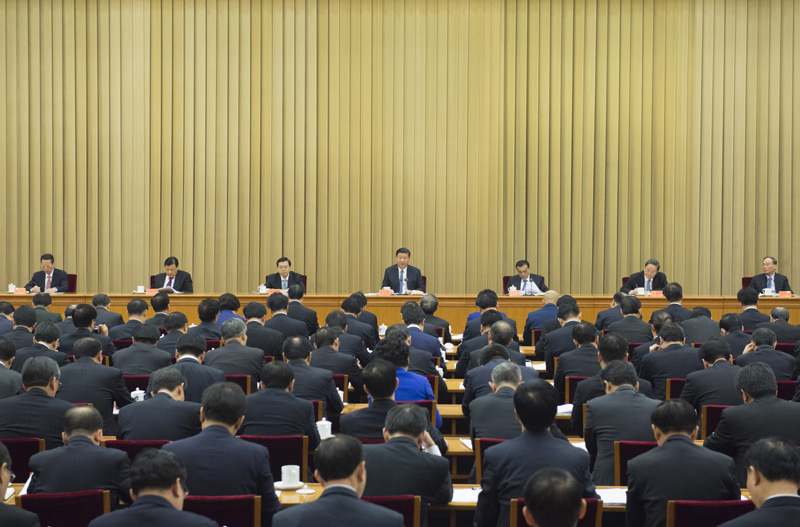 11月27日至28日，中央扶貧開發(fā)工作會議在北京召開。中共中央總書記、國家主席、中央軍委主席習(xí)近平發(fā)表重要講話。新華社記者 饒愛民 攝