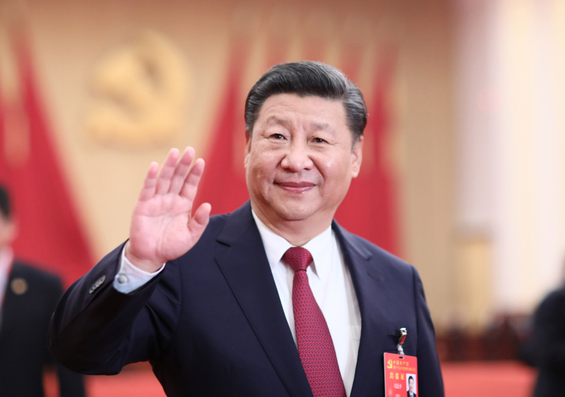 10月25日下午，中共中央總書記、國家主席、中央軍委主席習(xí)近平等領(lǐng)導(dǎo)同志在北京人民大會(huì)堂親切會(huì)見出席黨的十九大代表、特邀代表和列席人員。新華社記者 蘭紅光 攝