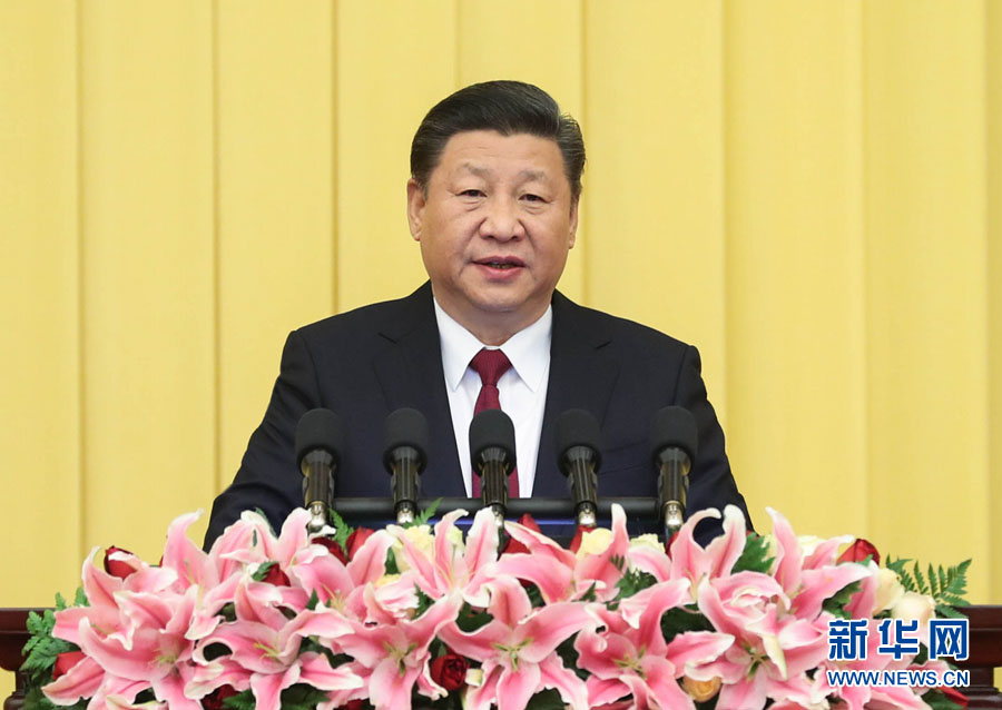 12月29日，全國(guó)政協(xié)在北京舉行新年茶話會(huì)。中共中央總書記、國(guó)家主席、中央軍委主席習(xí)近平在茶話會(huì)上發(fā)表重要講話。 新華社記者 丁林 攝