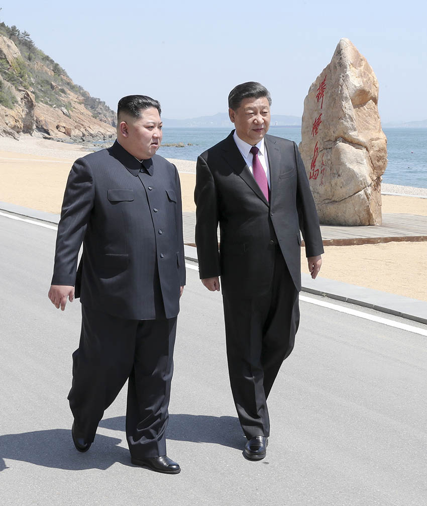 5月7日至8日，中共中央總書記、國家主席習近平同朝鮮勞動黨委員長、國務委員會委員長金正恩在大連舉行會晤。 新華社記者 謝環(huán)馳 攝