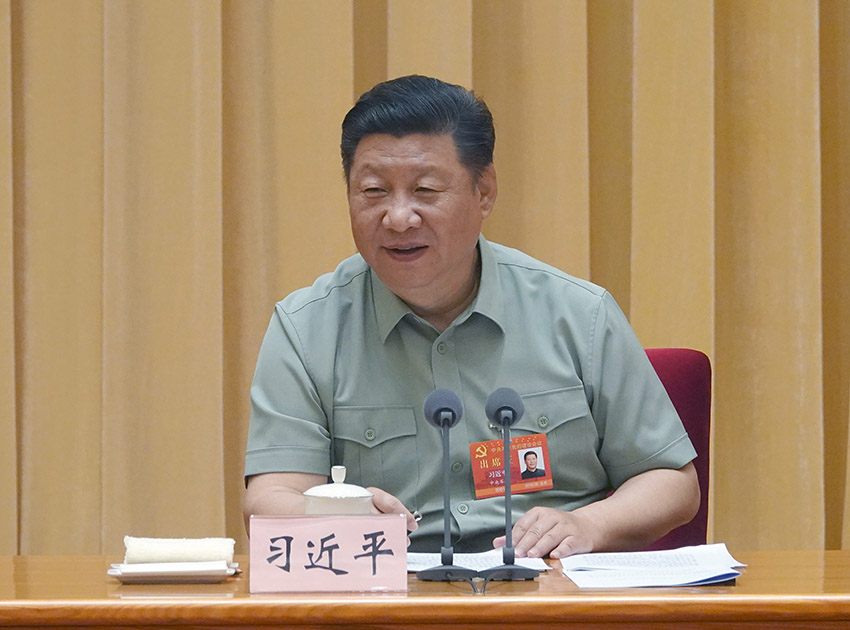 中央軍委黨的建設(shè)會(huì)議2018年8月17日至19日在北京召開(kāi)。中共中央總書(shū)記、國(guó)家主席、中央軍委主席習(xí)近平出席會(huì)議並發(fā)表重要講話。 新華社記者 李剛 攝