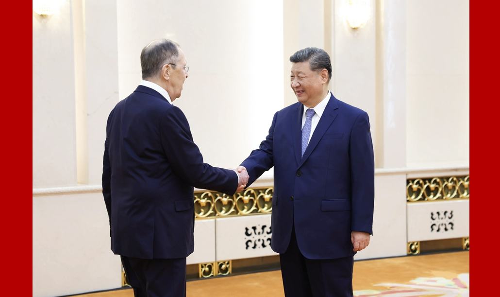 習(xí)近平會(huì)見(jiàn)俄羅斯外長(zhǎng)拉夫羅夫