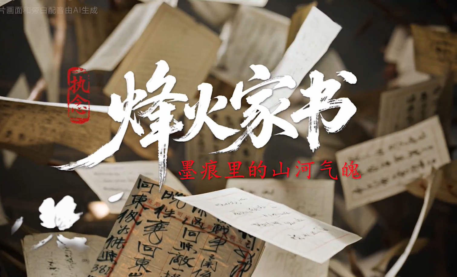 AI視頻：烽火家書——墨痕裡的山河氣魄