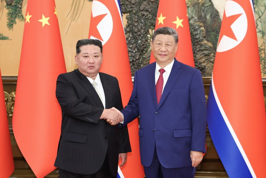 習(xí)近平同朝鮮勞動黨總書記、國務(wù)委員長金正恩舉行會談