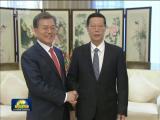 張高麗與韓國總統(tǒng)共同出席中韓商務(wù)論壇