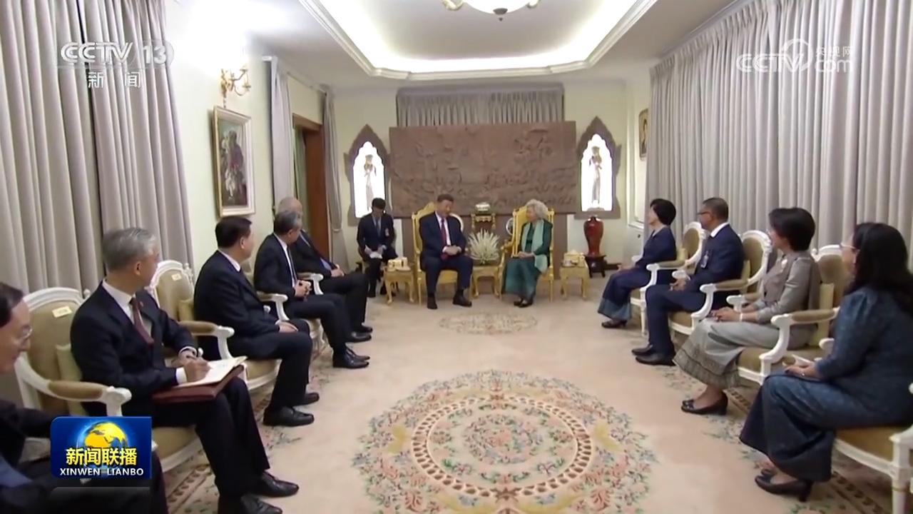 習(xí)近平會(huì)見柬埔寨太后