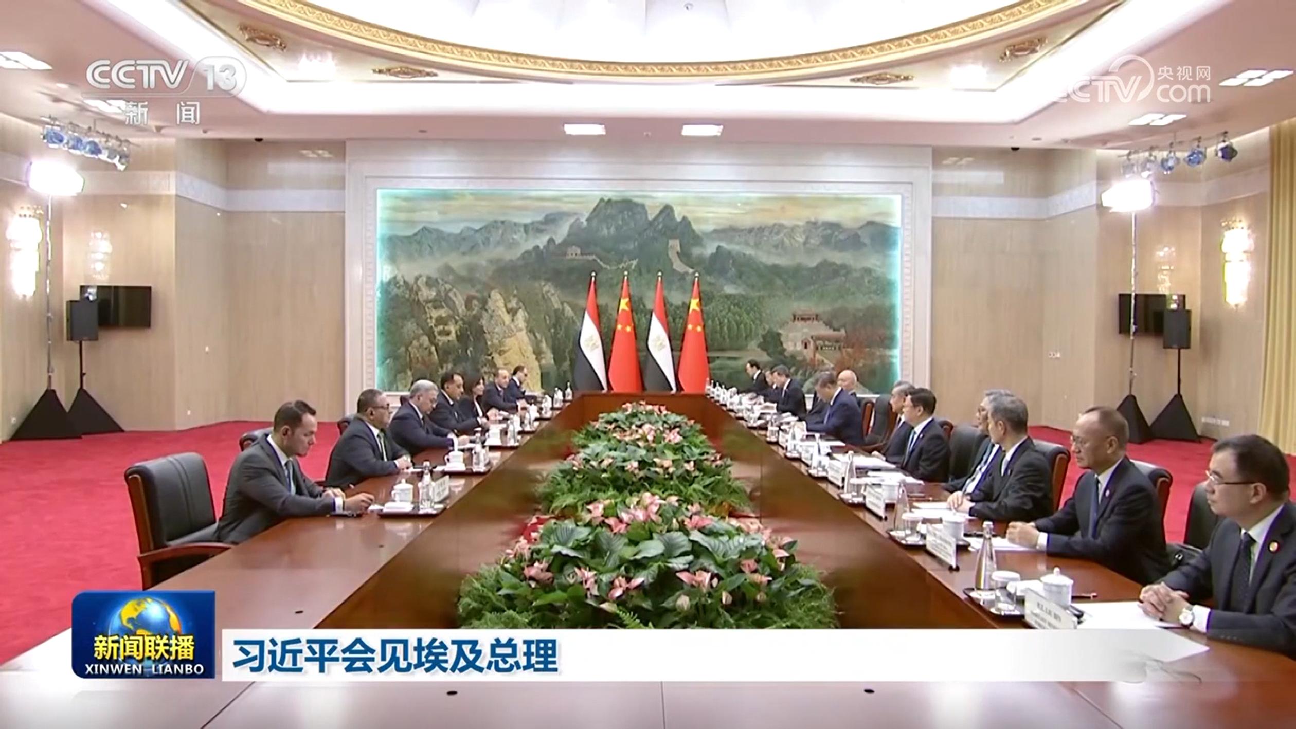 習(xí)近平會(huì)見埃及總理