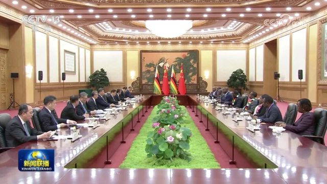 習(xí)近平會見津巴布韋總統(tǒng)